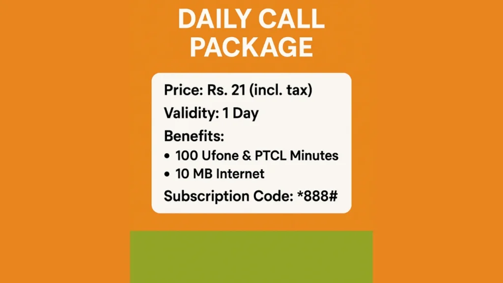 Different Types of Ufone Daily Call Packages