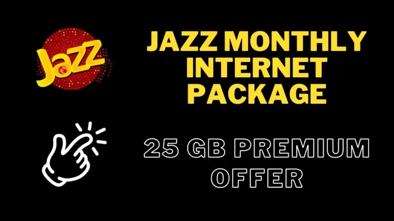 Jazz Monthly Internet Package 25GB Code
