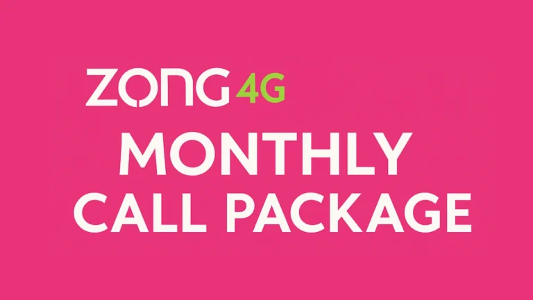 Zong Monthly Call Package