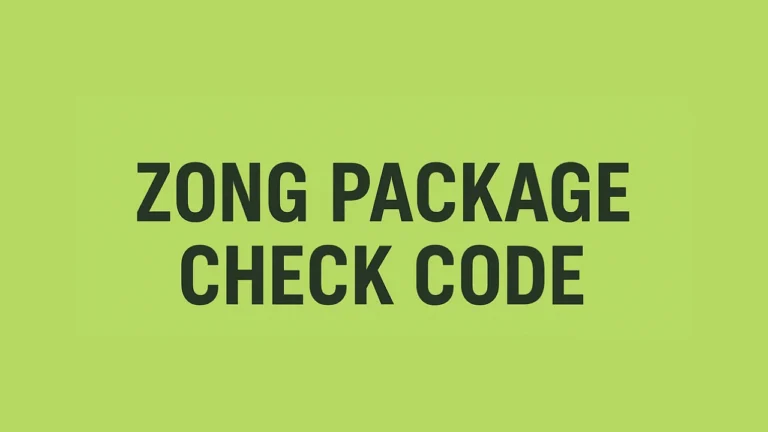 Zong Package Check Code