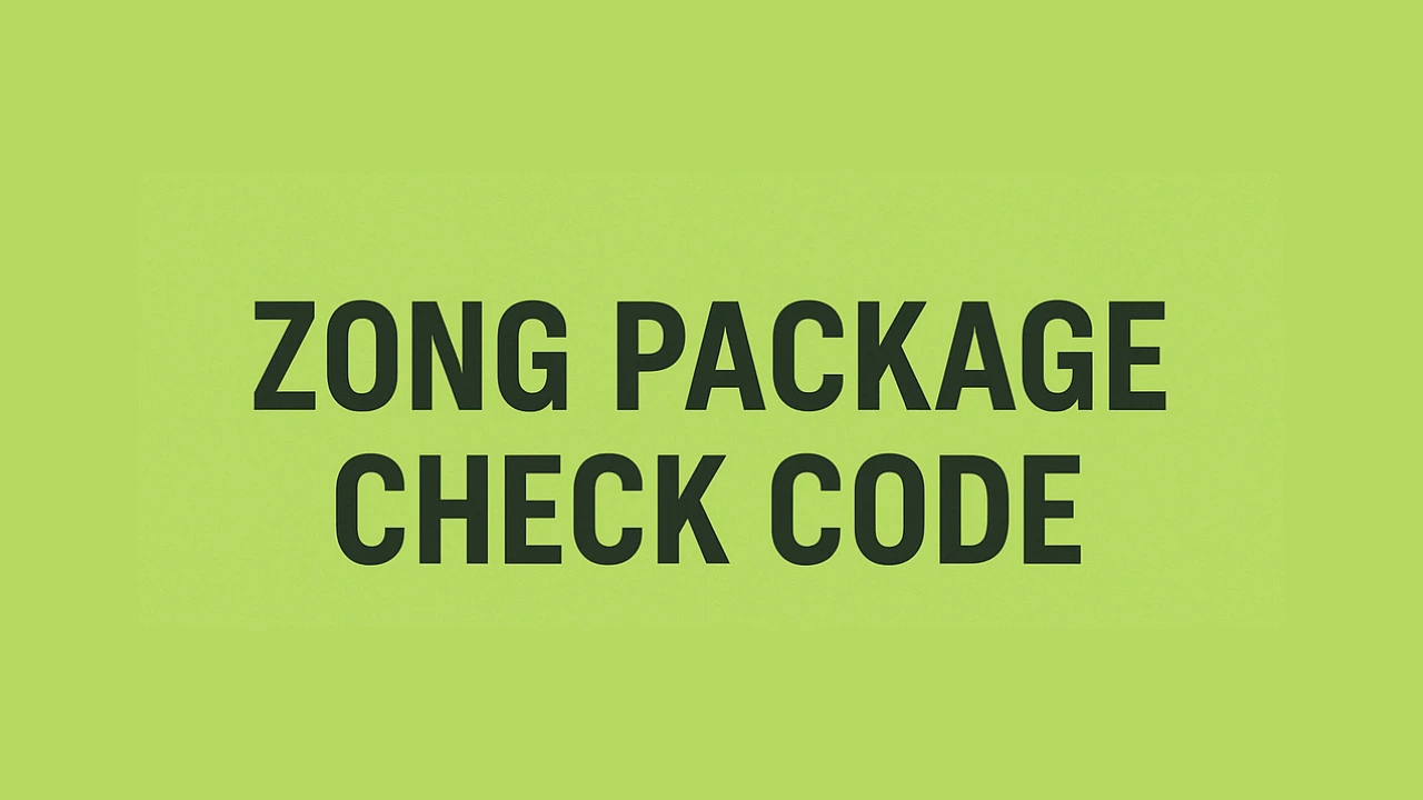 Zong Package Check Code