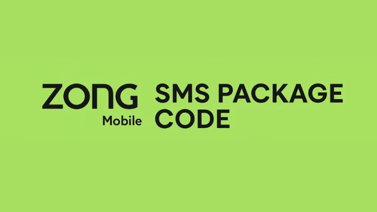 Zong SMS Package Code
