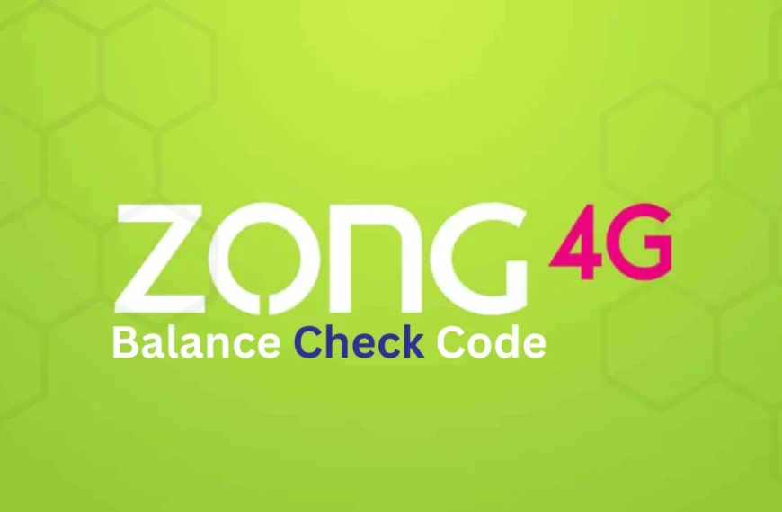 Zong Balance Check Code