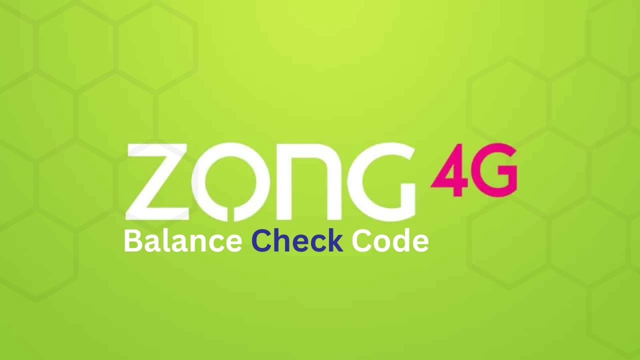 Zong Balance Check Code