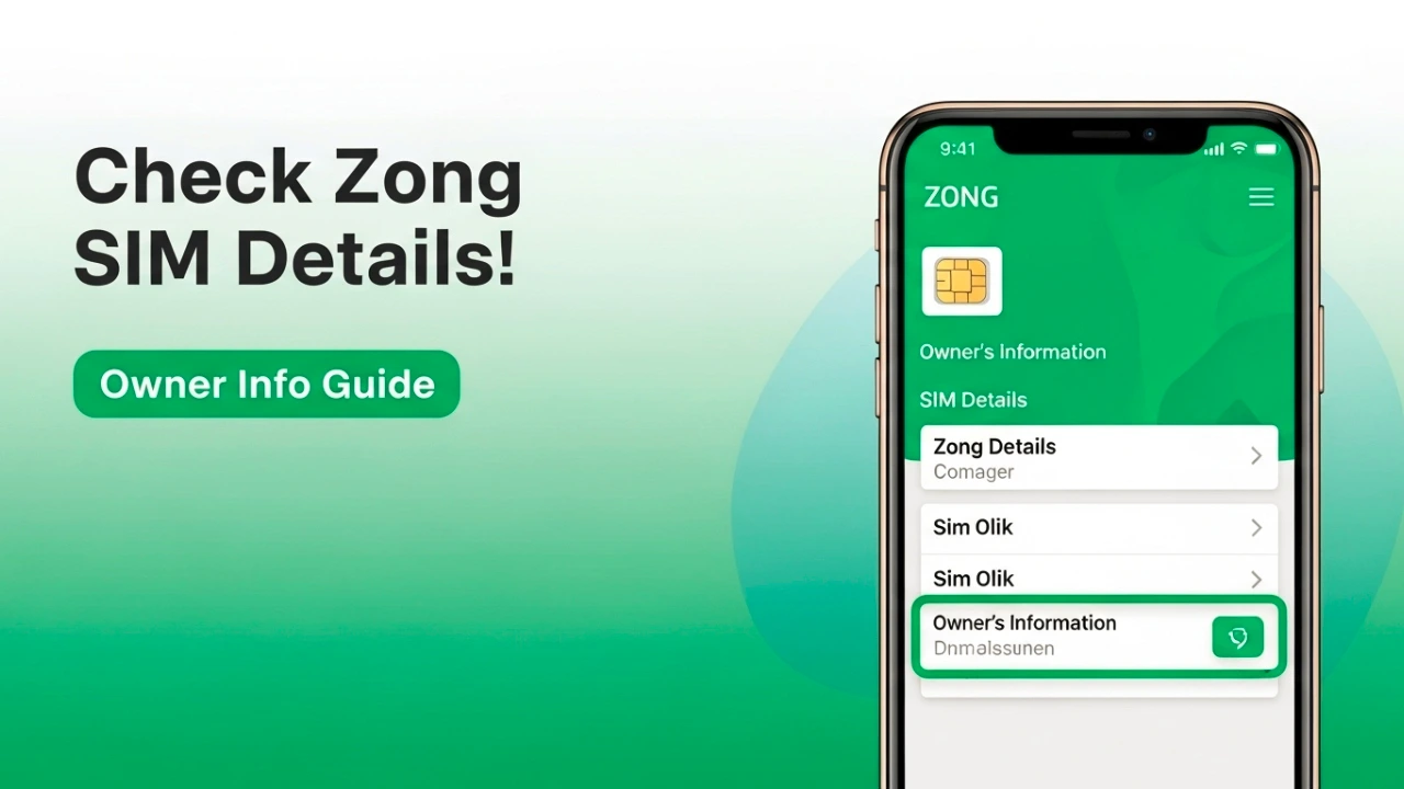 Zong SIM Owner Details