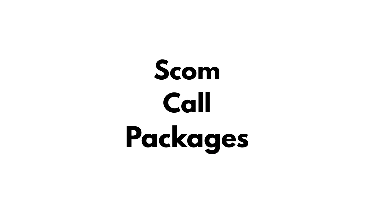 SCOM Call Packages