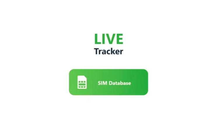 Live Tracker All Network Details