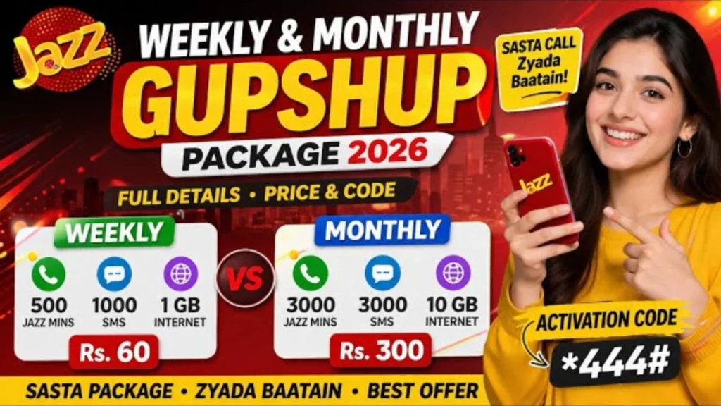 How to Activate Weekly GupShup Jazz Offer