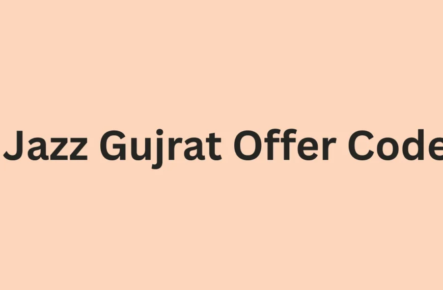 Jazz Gujrat Offer Code