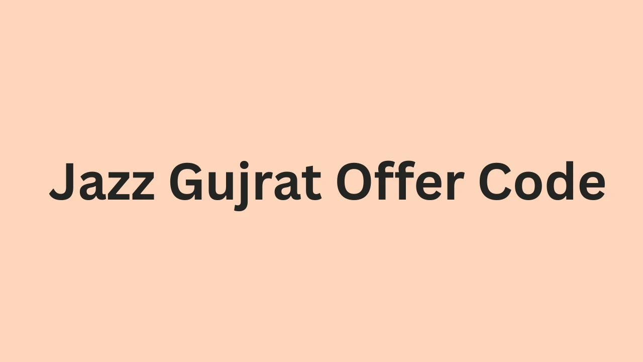 Jazz Gujrat Offer Code